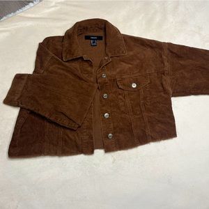 Brown corduroy skirt set
